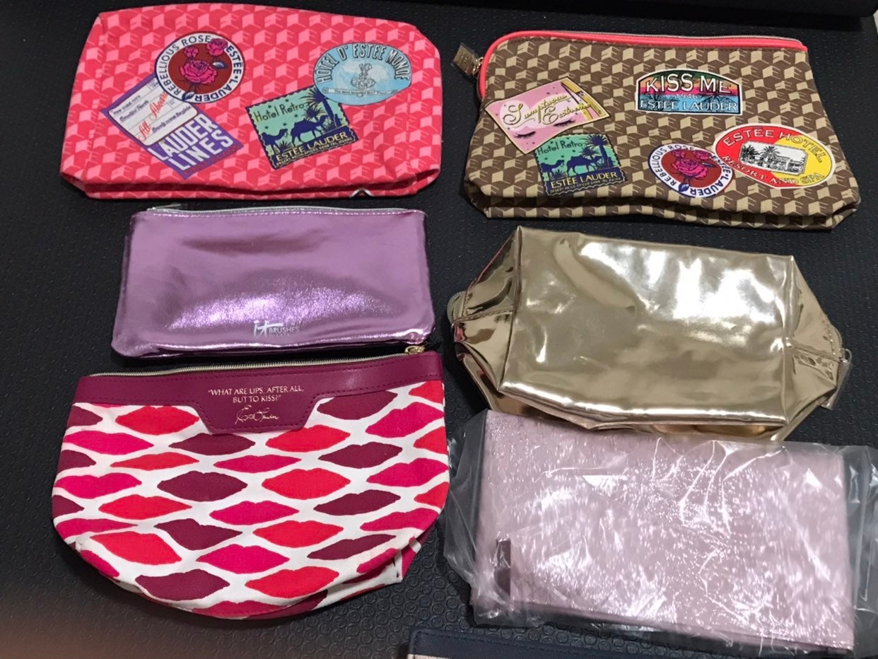 9pc makeup bag bundle