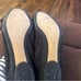 Paul Green gold zipper embellished Bl.ack Townsend ballet flats, UK 6, US 8.5