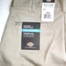 NEW Dickies Relaxed Fit Straight Leg Men's Flat Front Cotton Khaki Pants 33