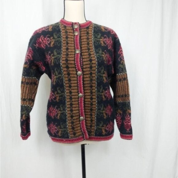 100% Wool Button Down Jacket S