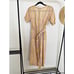 Rujuta Sheth New York Linen Wrap Tie Sunray Stripes Jumper Size Small