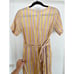 Rujuta Sheth New York Linen Wrap Tie Sunray Stripes Jumper Size Small