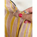 Rujuta Sheth New York Linen Wrap Tie Sunray Stripes Jumper Size Small