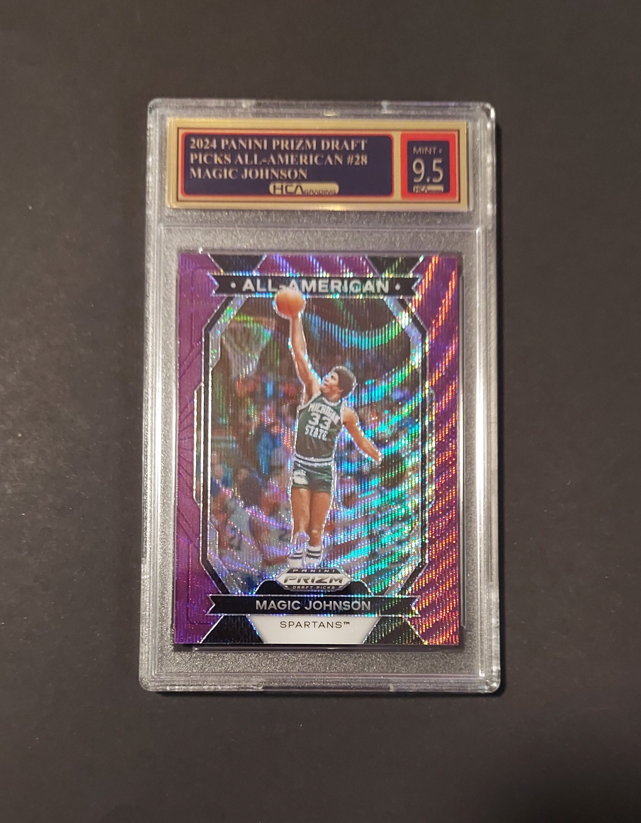 2024 Panini Prizm Draft Picks All American Magic Johnson Grade 9.5