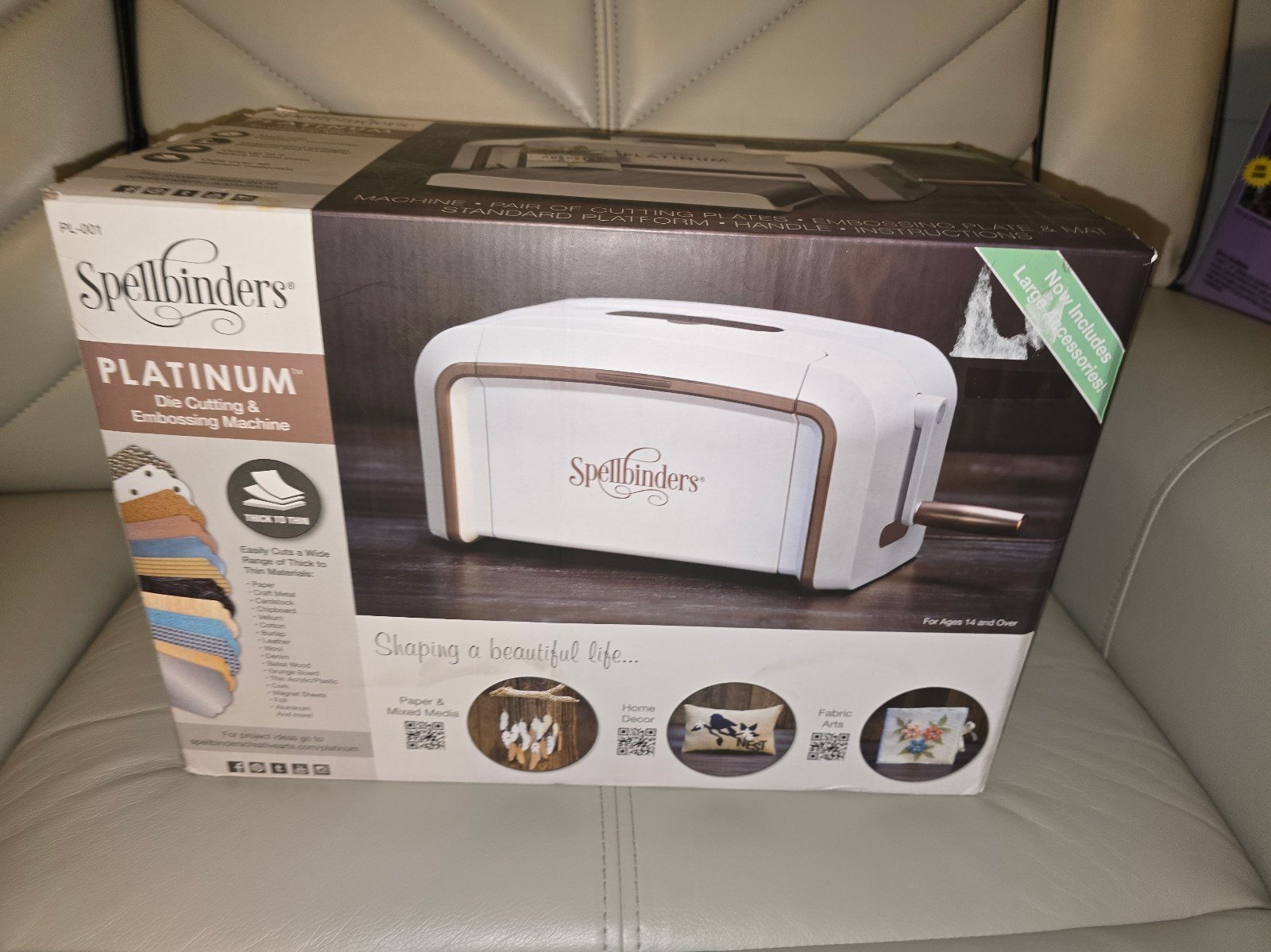 Spellbinders Platinum Die Cutting and Embossing Machine PL-001