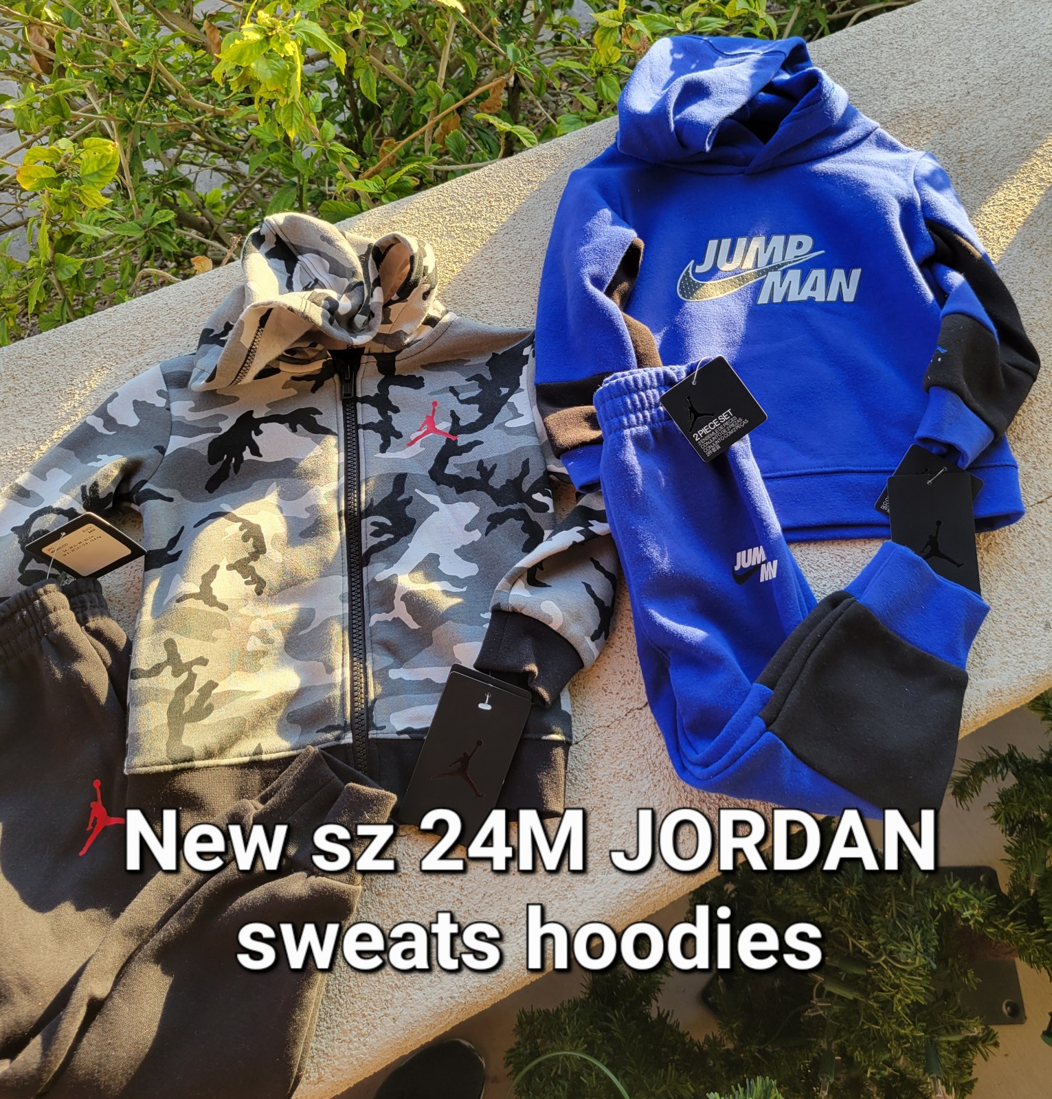 New NIKE boys size 24M JORDAN sweats hoodies sweatpants sweatshirt nwt 24 months