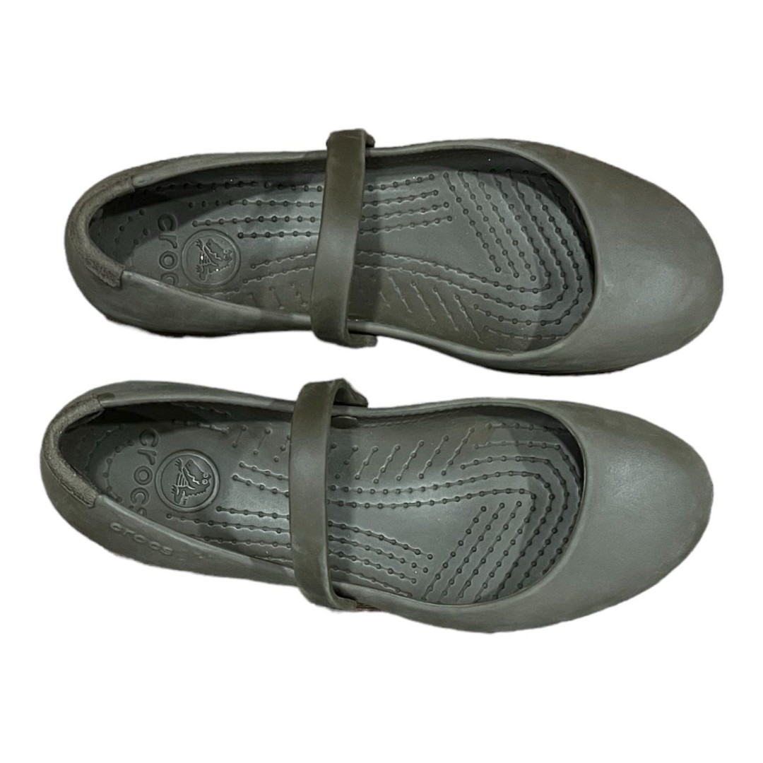Crocs Gray Flats | Mercari
