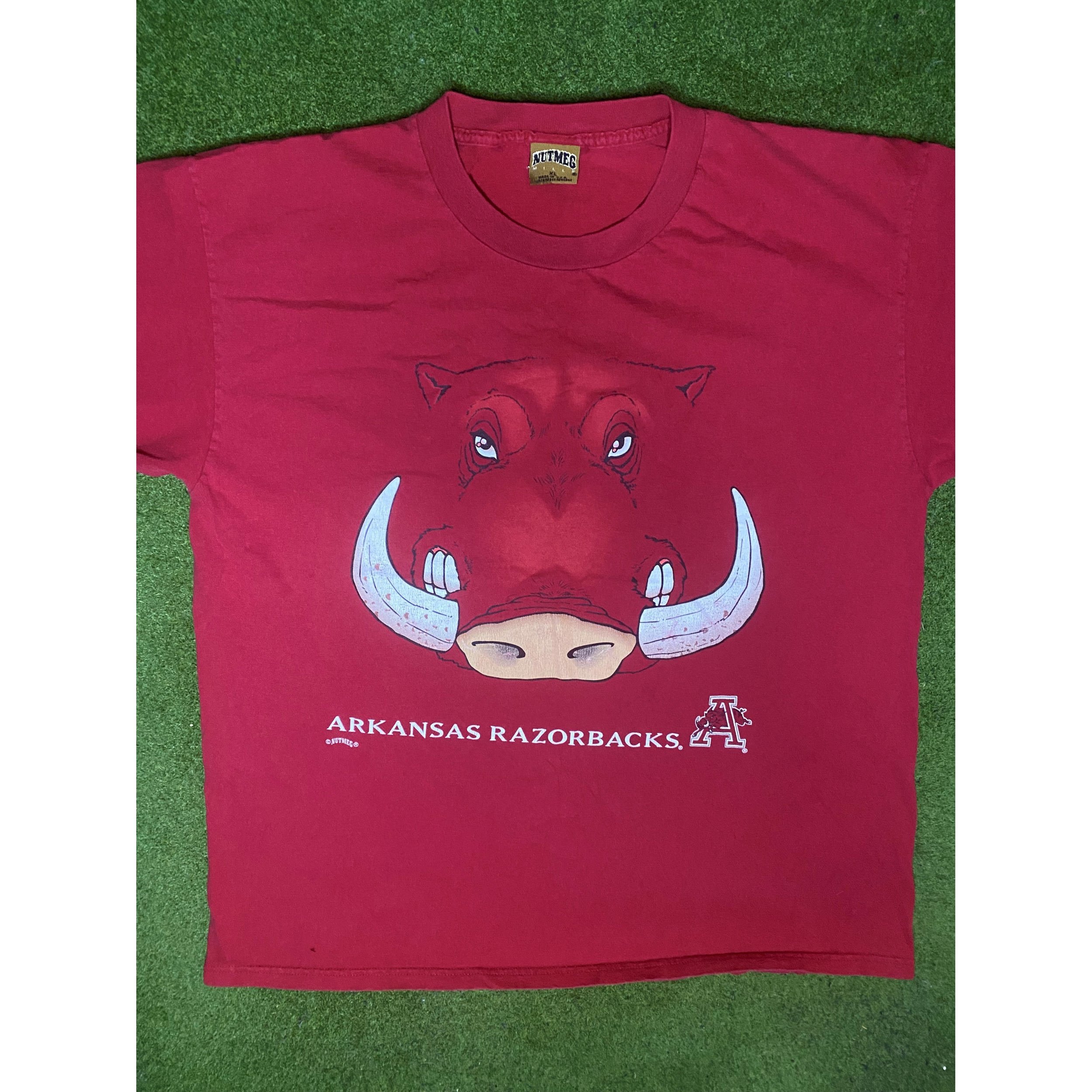 90s Arkansas Razorbacks - Vintage College T-Shirt (XL)