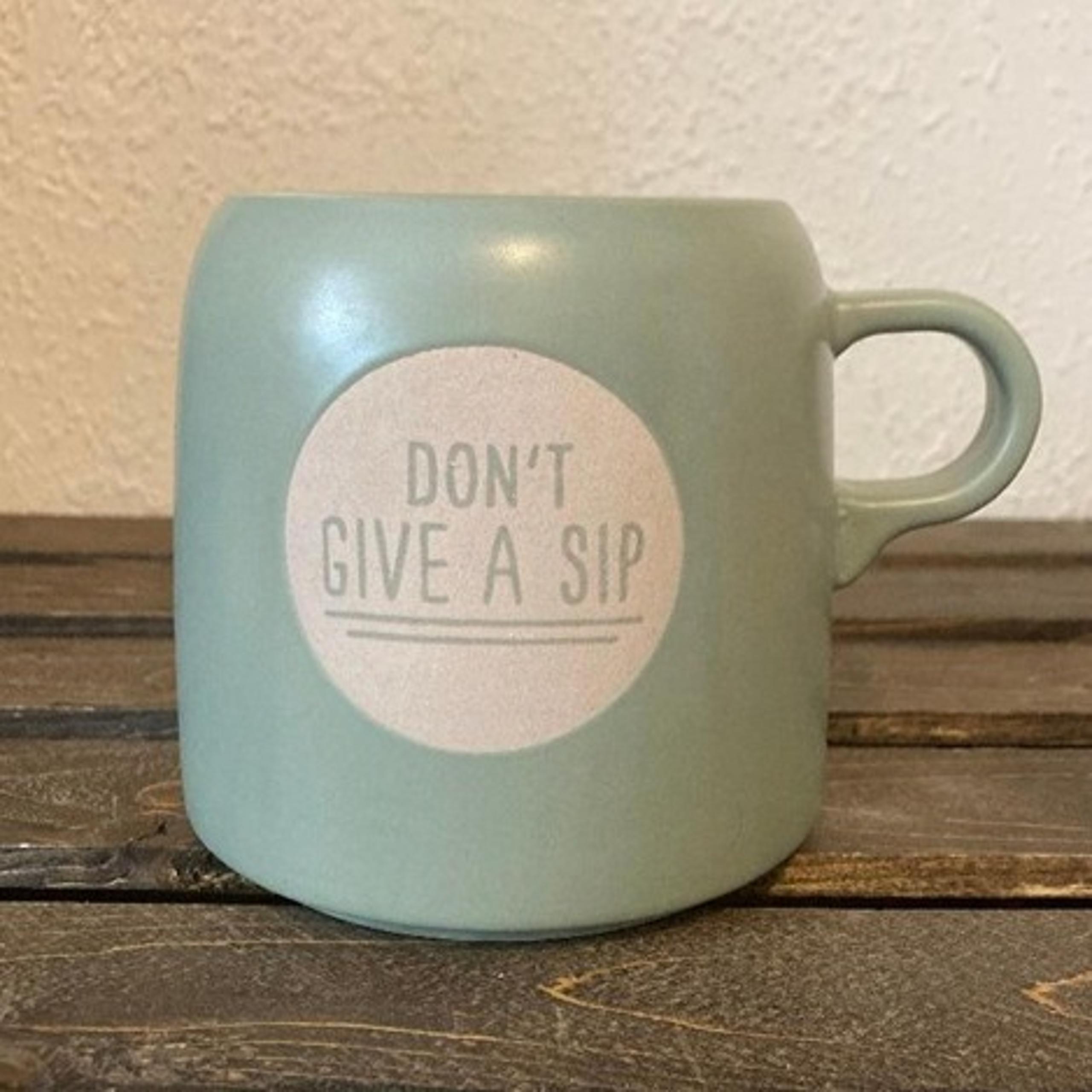 Project 62 “Don’t Give A Sip” Green Stoneware 16 oz Coffee Tea Mug