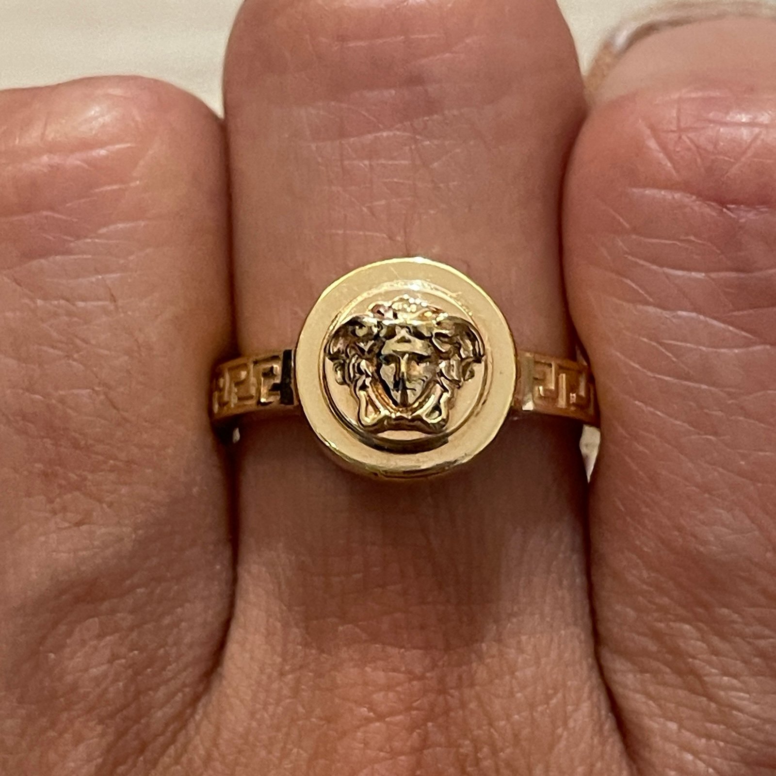 Versace Medusa Gold Plated Ring