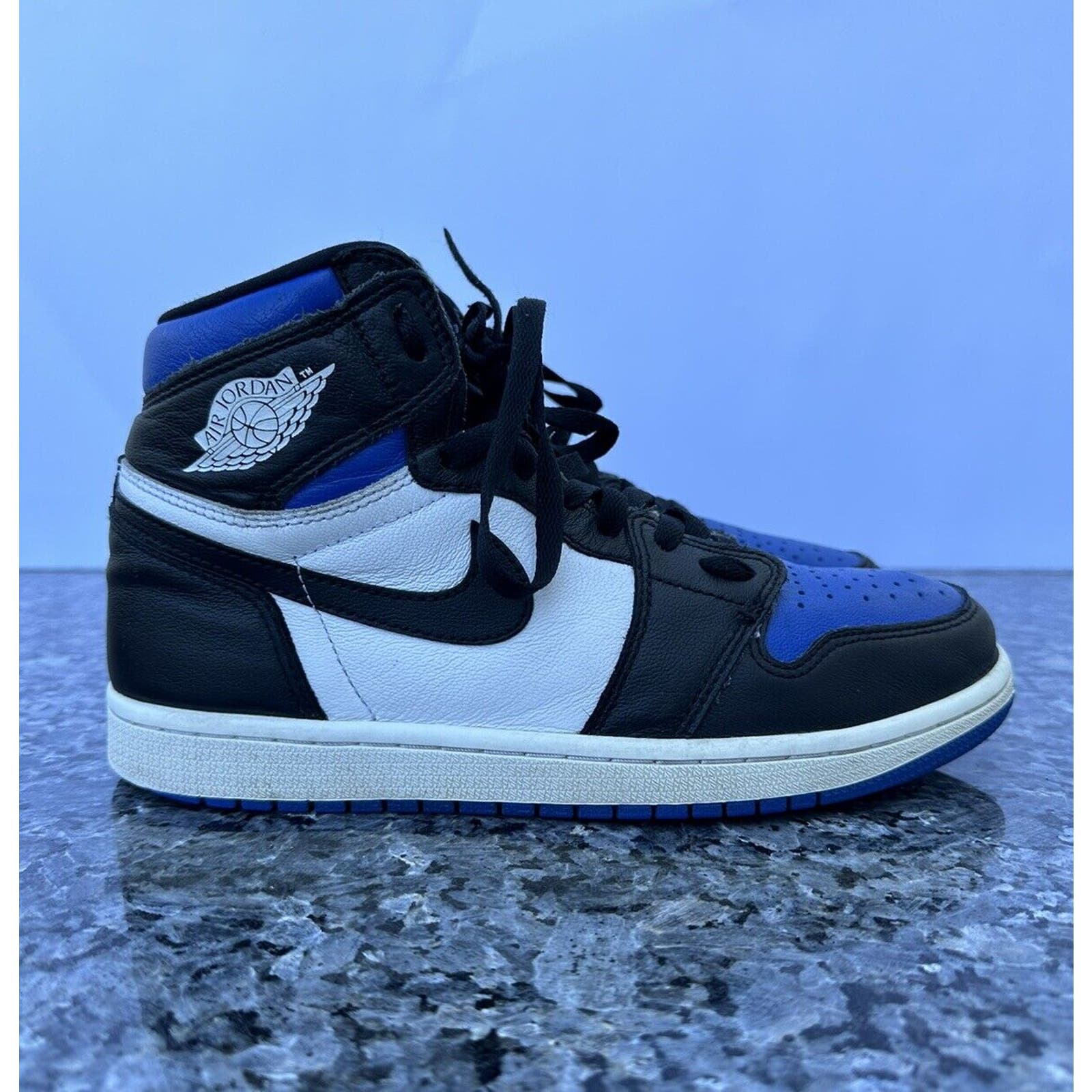 Nike Air Jordan 1 Retro OG High Royal Toe 555088-041 Size 8