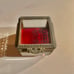 Vintage Ornate Glass & Brass Trinket Casket Box free shipping