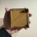 Vintage Ornate Glass & Brass Trinket Casket Box free shipping