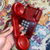 RED Vintage Phone Bell System AT&T 2500DMG Button Touch Tone Desk Telephone