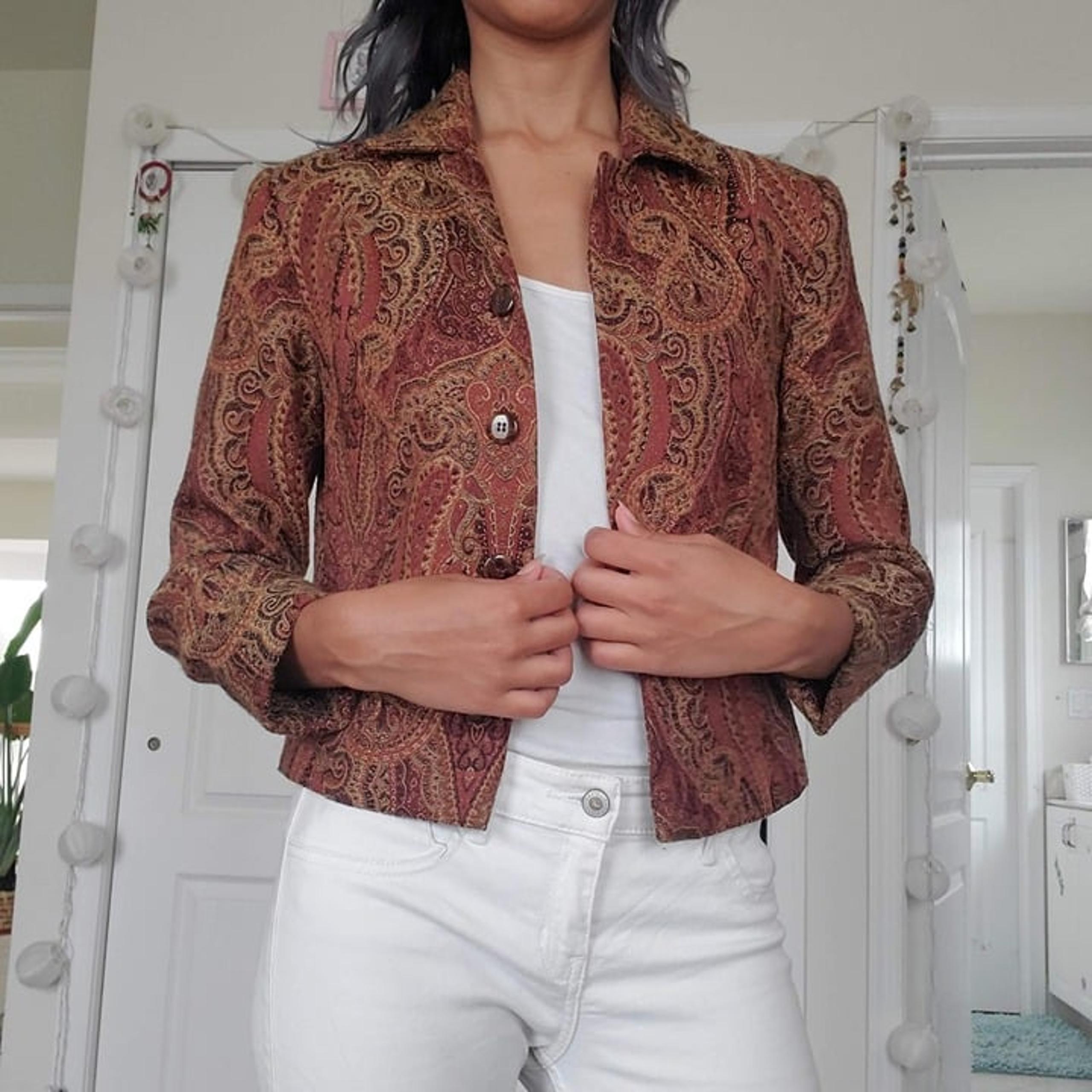 paisley whimsygoth boho blazer