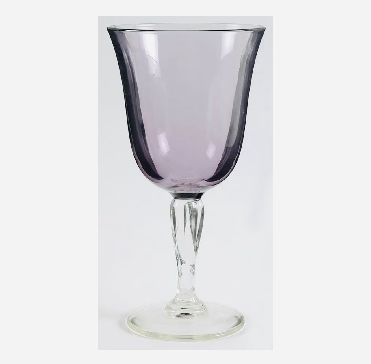 CRISTAL D’ARQUES DURAND Amethyst Collection Water Wine Glasses Set Of 8 Gorgeous