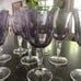 CRISTAL D’ARQUES DURAND Amethyst Collection Water Wine Glasses Set Of 8 Gorgeous