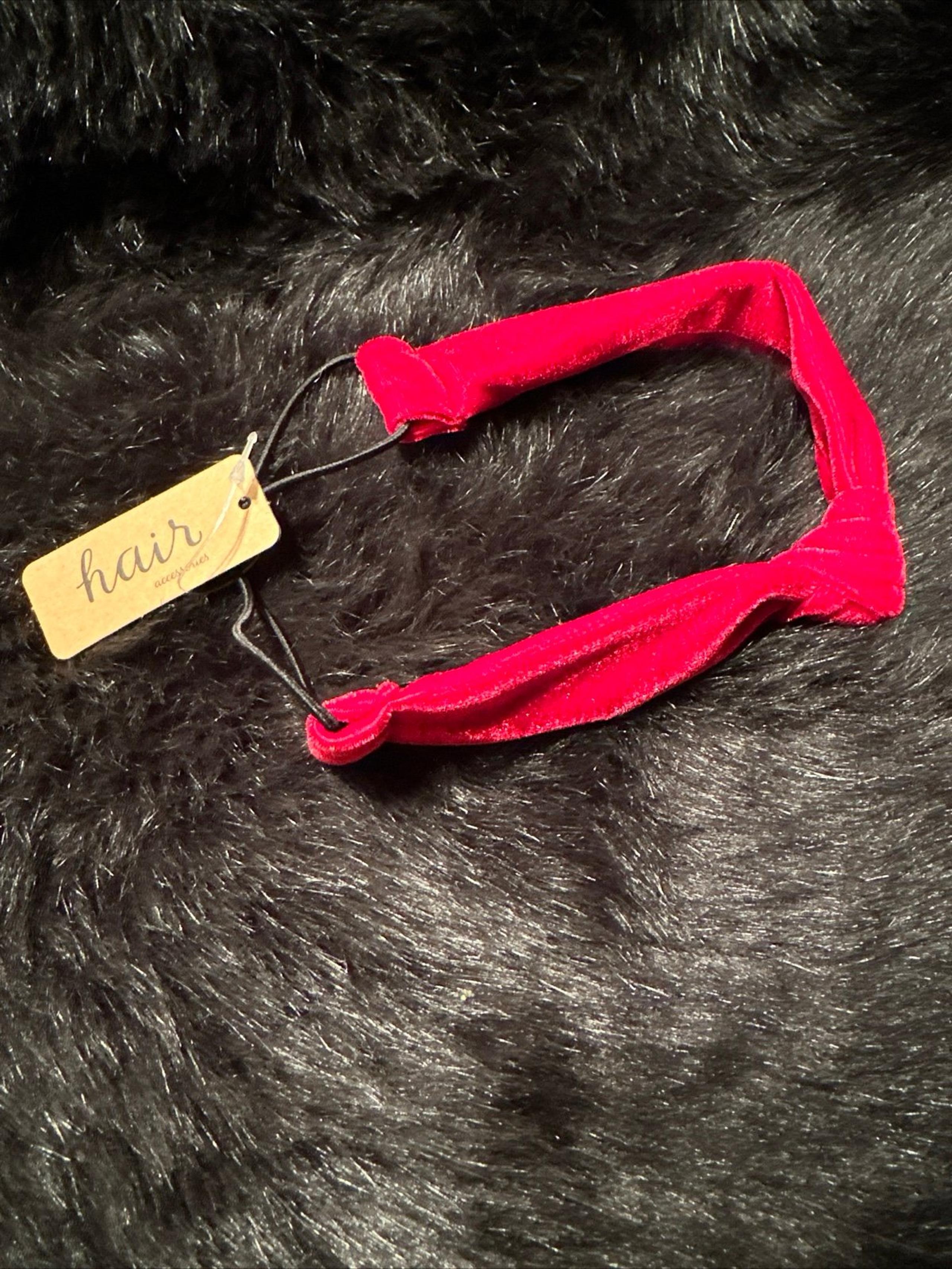 Red Velvet Knot Headband NWT