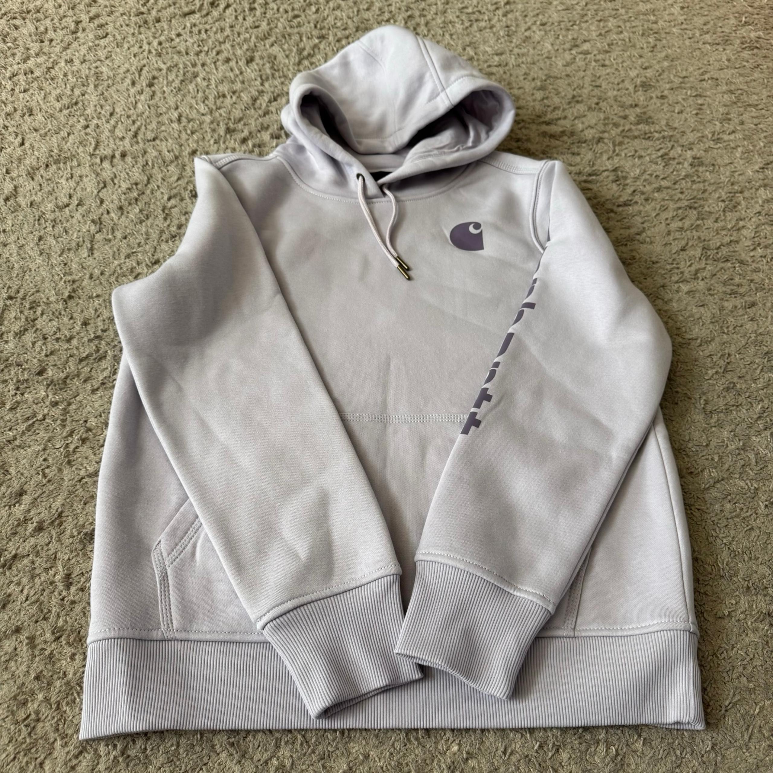 Women’s Carhartt Relaxed Fit Midweight Logo Sleeve Graphic Pullover Hoodie