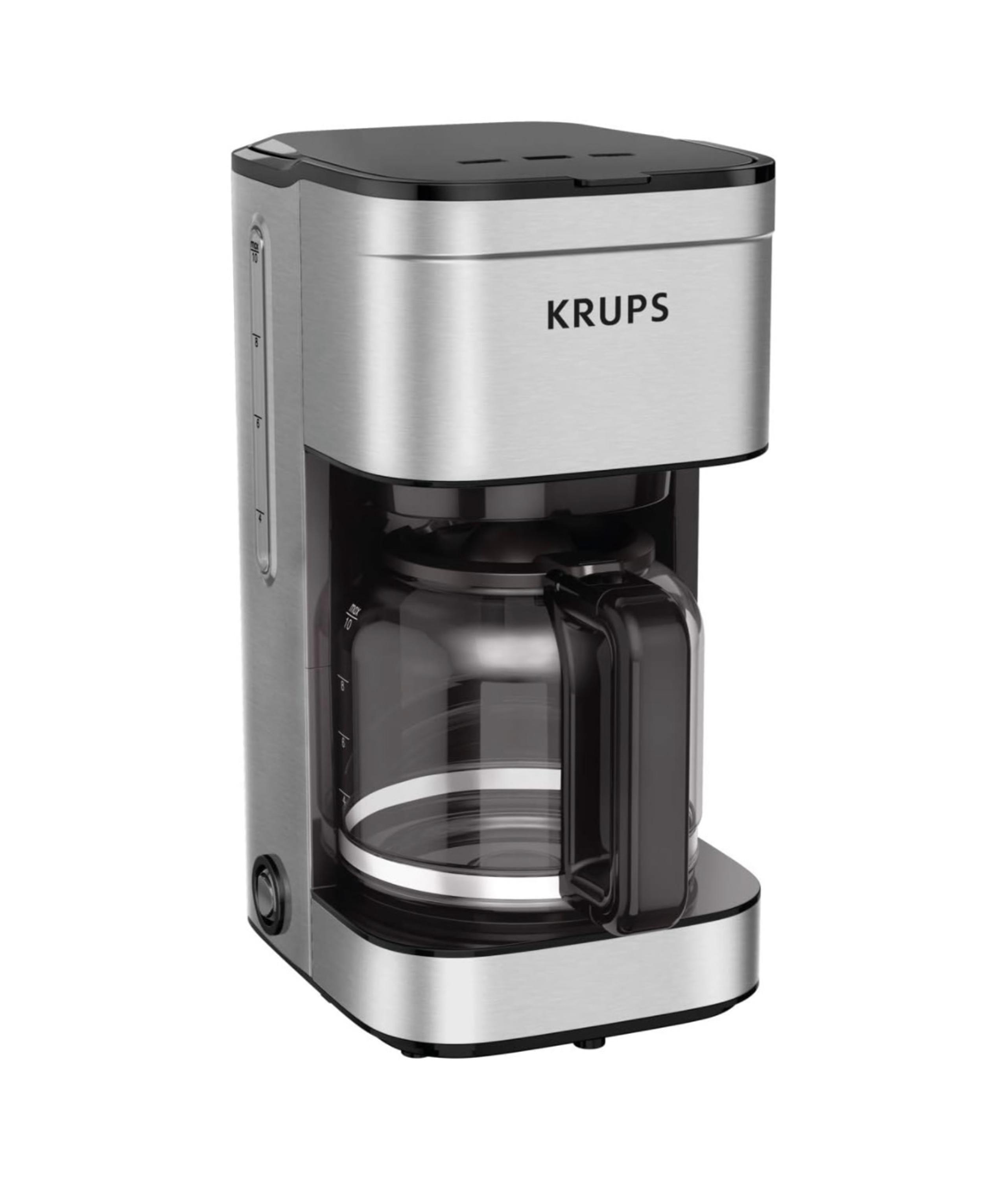 KRUPS: Simply Brew, Stainless Steel 10 Cup Coffee Maker,