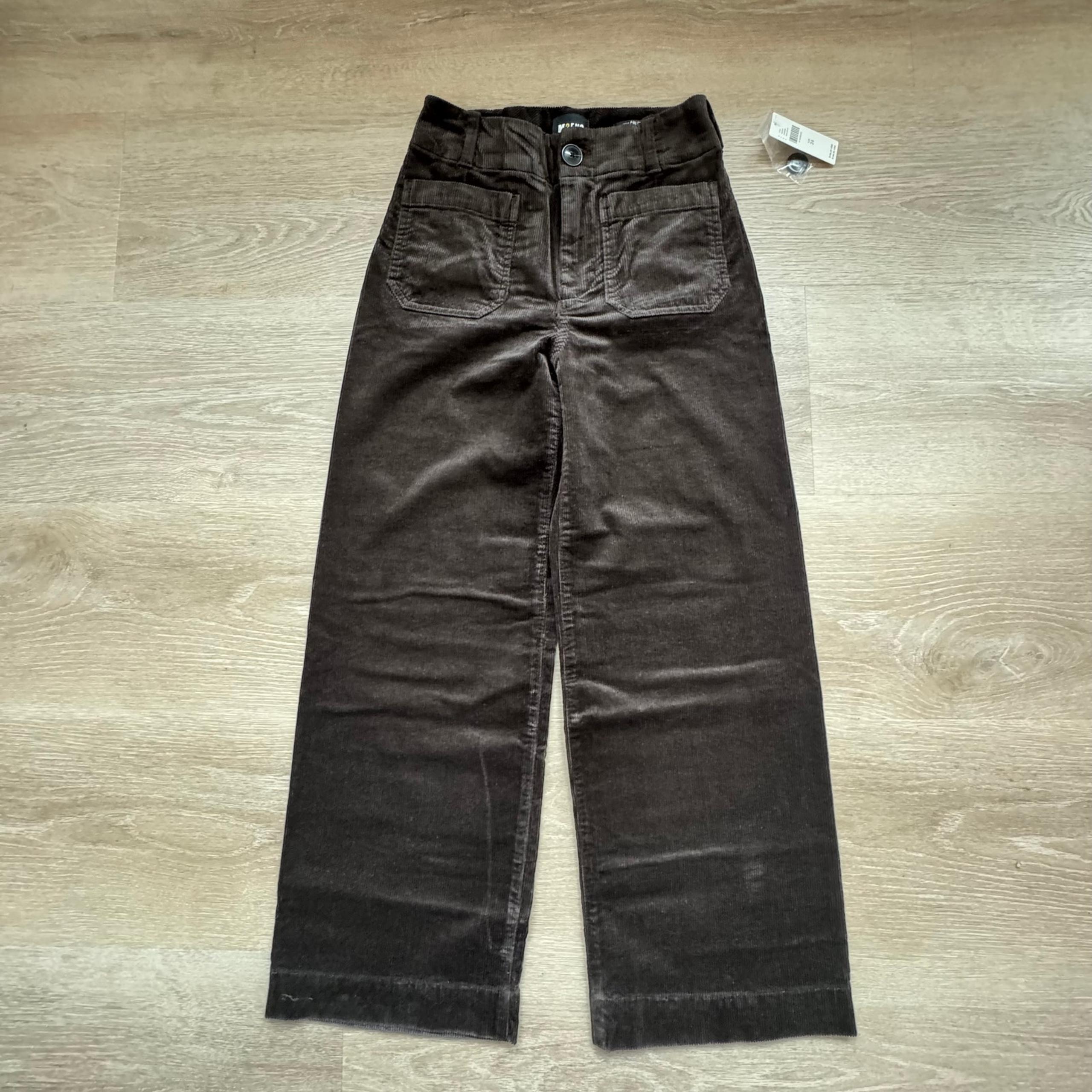 Maeve Colette Cropped Wide-Leg Corduroy Pants - Size 24