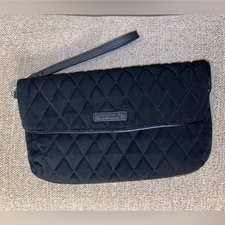 Vera Bradley black Quilted Wristlet
