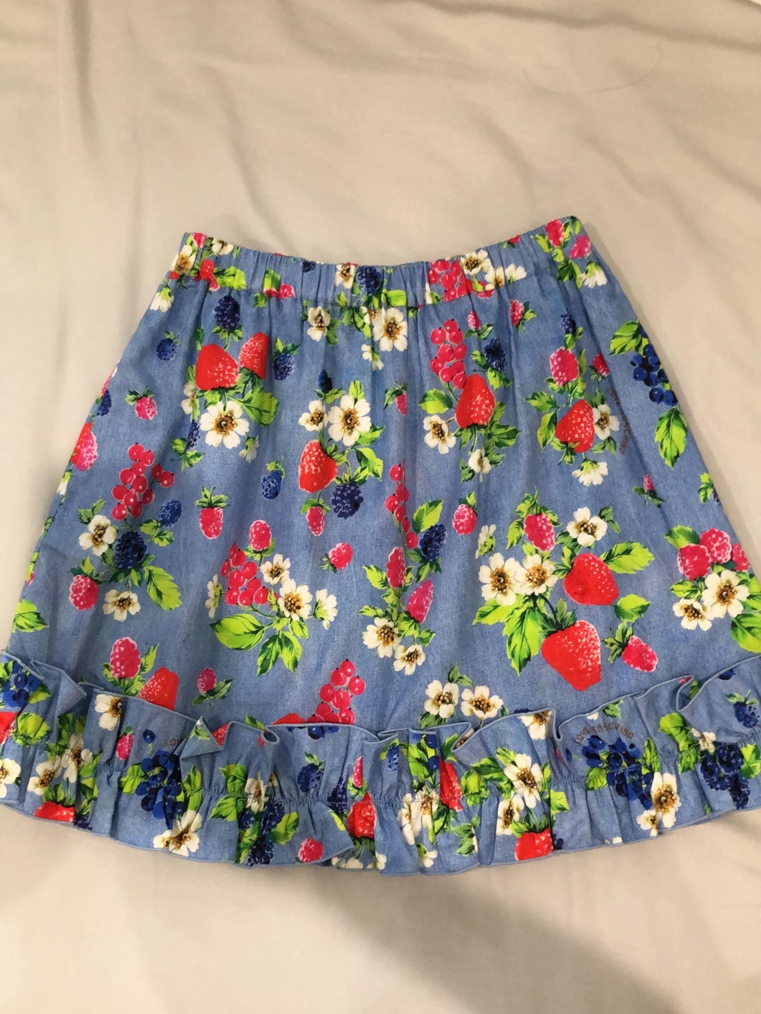 love Moschino mini floral skirt