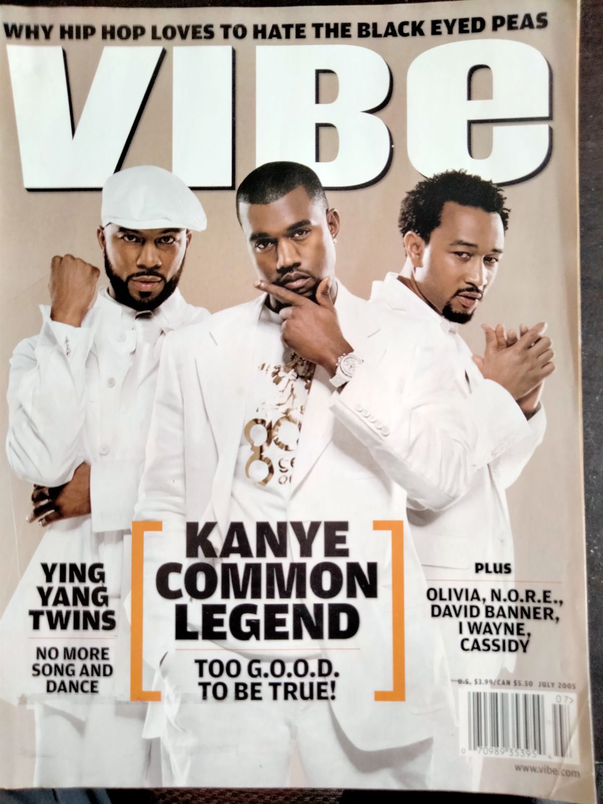 RARE JOHN LEGEND, KANYE WEST, COMMON VIBE MAGAZINE