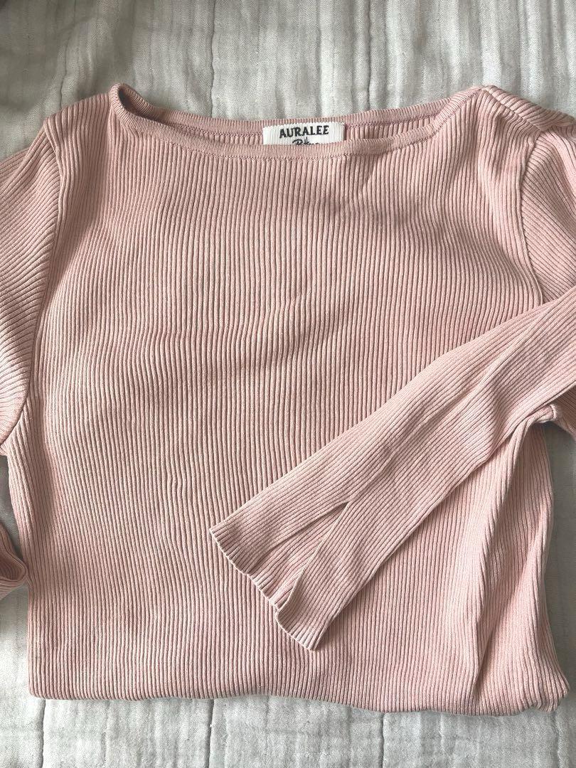 Auralee x Ron Herman Exclusive Giza Boat Neck Rib Size 1