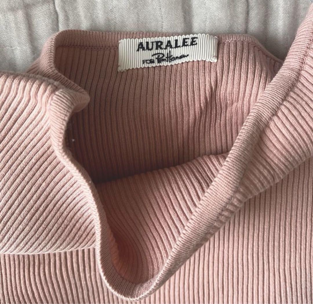 超安い品質 Auralee 1 Size Rib Neck Boat Giza Exclusive Herman Ron x トップス