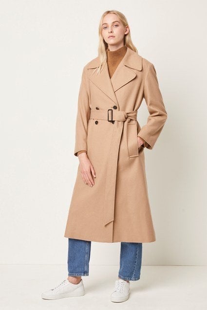 NWT French Connection FELT CHECK COAT