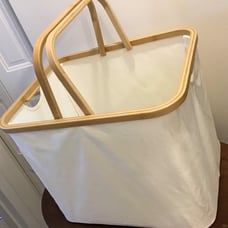 60L Laundry Basket,Laundry Hamper with Bamboo Handle,Collapsible Laundry Baskets
