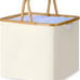 60L Laundry Basket,Laundry Hamper with Bamboo Handle,Collapsible Laundry Baskets