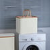 60L Laundry Basket,Laundry Hamper with Bamboo Handle,Collapsible Laundry Baskets