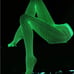 Fishnet lingerie Set w MJ pattern & glow n the dark fishnets & light up tutu
