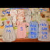 Baby clothes, swaddles, insert and female size m clothes, kitchen items