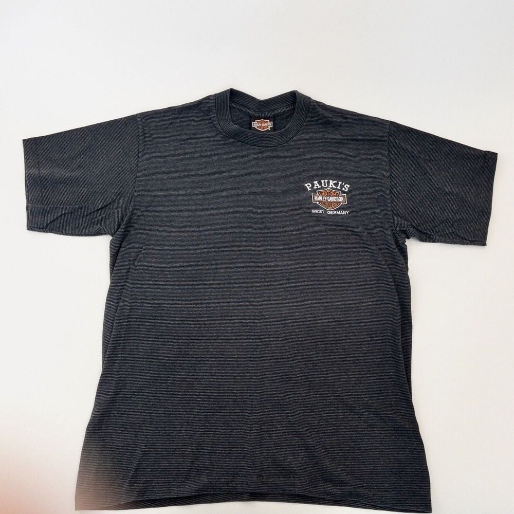 Vintage Harley Davidson West Germany Paukis T-Shirt Made In USA Mens Large