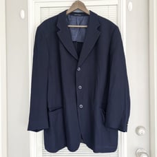 Vintage ARMANI Navy Pinstripe Blazer - Men’s Size 42R - Armani Collezioni -1990s