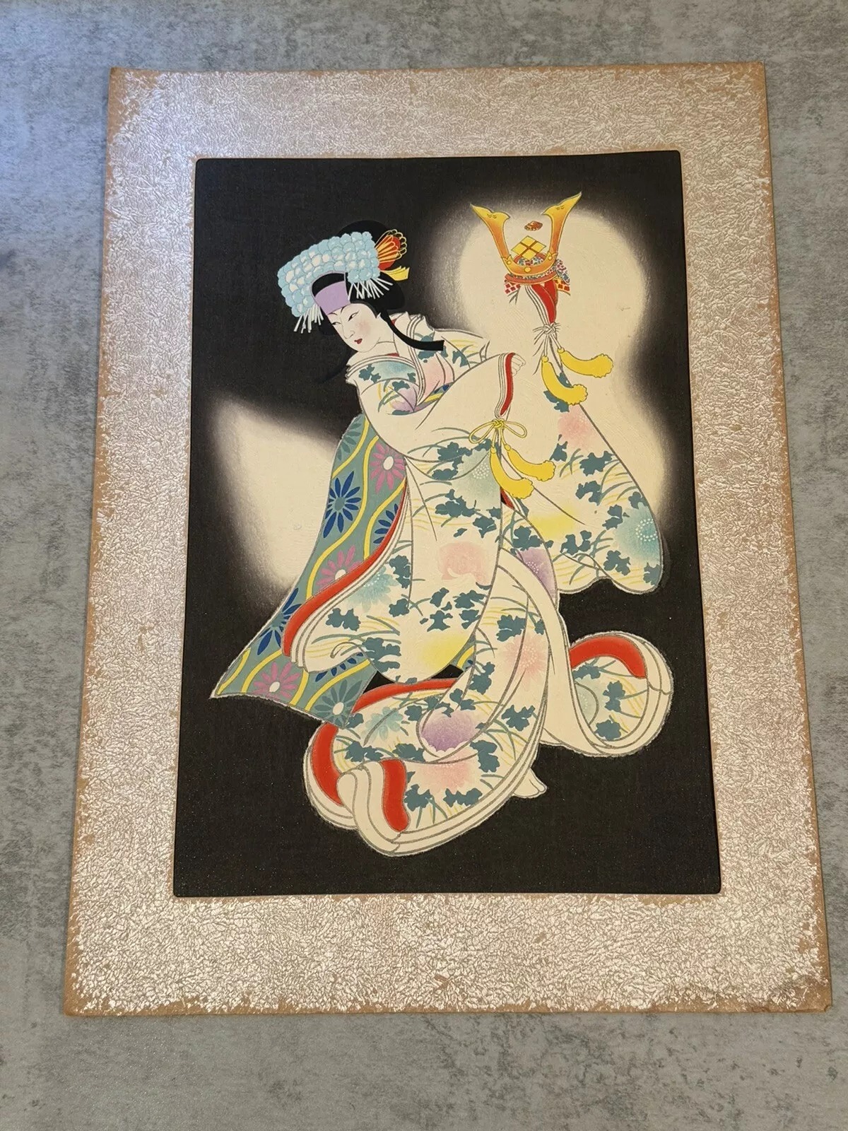Japanese Midcentury Woodblock Print by Sadanobu Hasegawa III Princess Yaegaki