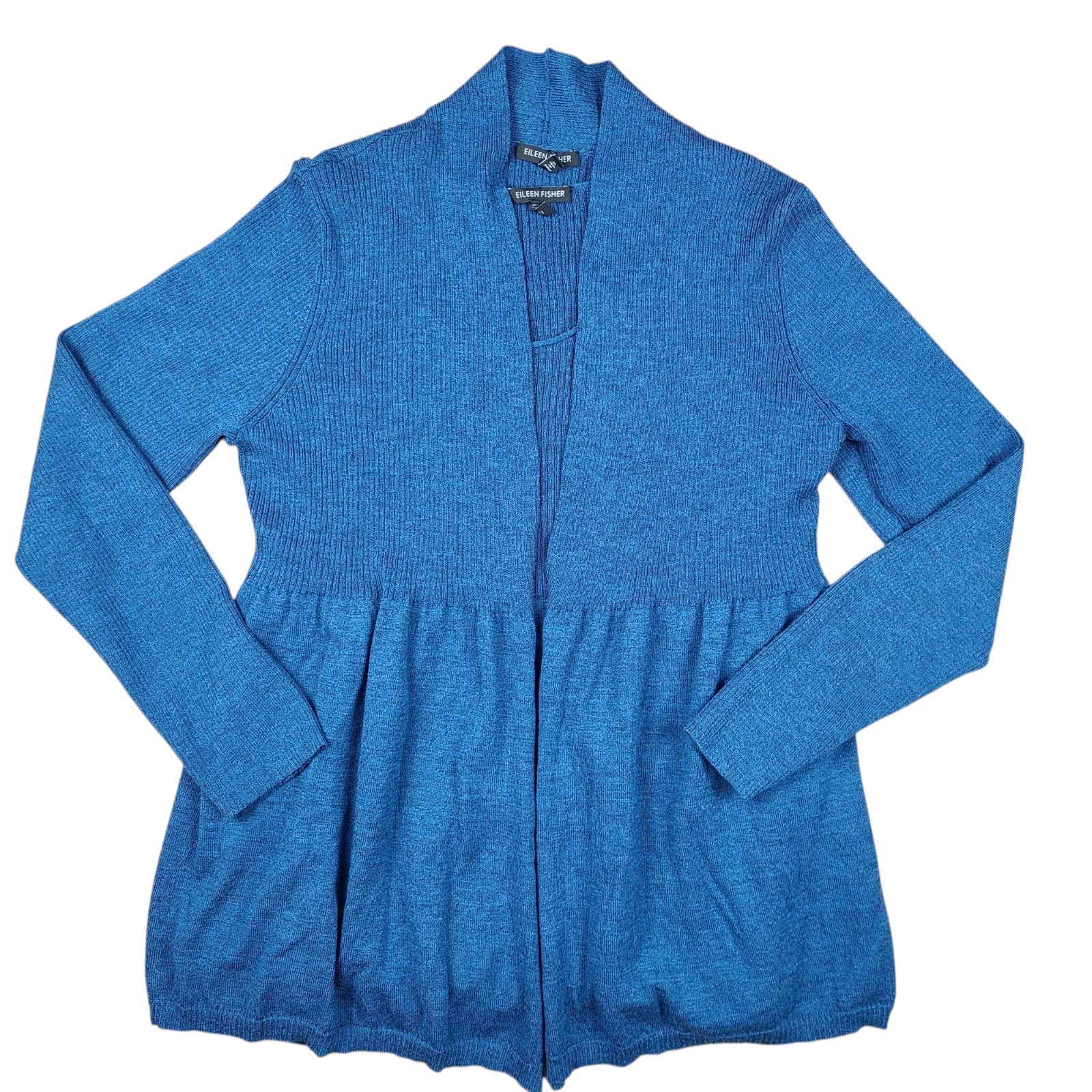Eileen Fisher 2 Piece Wool Cardigan And Top Set Women's Size Large