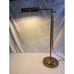 VTG 70s MCM Brass Adrustable Swing Pharmacy Reading Floor Lamp Working