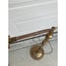 VTG 70s MCM Brass Adrustable Swing Pharmacy Reading Floor Lamp Working
