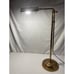 VTG 70s MCM Brass Adrustable Swing Pharmacy Reading Floor Lamp Working