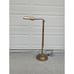 VTG 70s MCM Brass Adrustable Swing Pharmacy Reading Floor Lamp Working