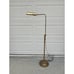 VTG 70s MCM Brass Adrustable Swing Pharmacy Reading Floor Lamp Working