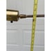 VTG 70s MCM Brass Adrustable Swing Pharmacy Reading Floor Lamp Working