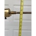 VTG 70s MCM Brass Adrustable Swing Pharmacy Reading Floor Lamp Working