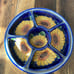 Talavera Mexico Sunflower Chip & Dip Hand Painted Taco Serving 7 Piece Dish