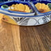 Talavera Mexico Sunflower Chip & Dip Hand Painted Taco Serving 7 Piece Dish