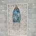 1-Light Pendant Light, Handcrafted Art Glass Blue